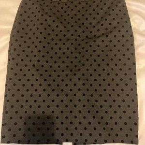 Black & Grey Polka Dot Skirt